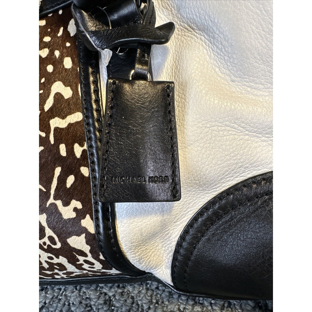 Michael Kors Hamilton Cowhide Leather Handbag Purse READ - Picture 8 of 15